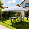 10 x 10 Feet Pop up Canopy Tent with Carrying Bag and 4 Sandbags-White - Gallery View 1 of 13