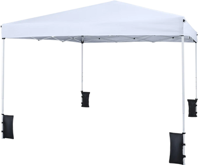 Costway 10' x 10' Pop-Up Canopy Tent w/ Carrying Bag & 4 Sandbags 23218251 New