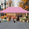 10 X 20 FT Pop up Canopy Tent Foldable Portable Outdoor Gazebo with Carry Bag-Pink - Gallery View 1 of 10