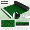 Baseball and softball hitting mat with home plate, featuring green synthetic turf and anti-slip rubber backing for safe.