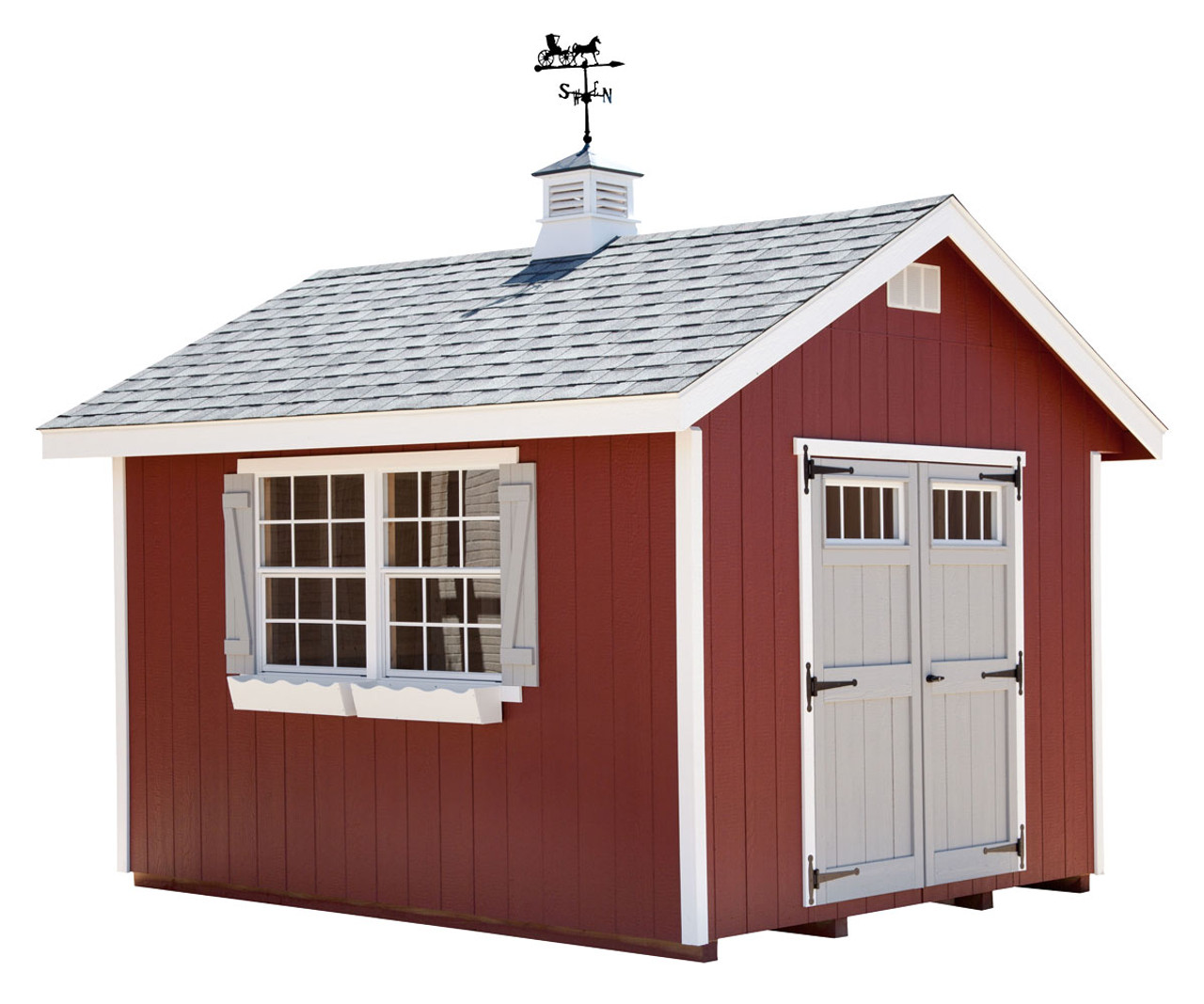 EZ-FIT Homestead Shed Kit 10' x 16' Stylish and Durable Pre-Panelized Storage Solution New