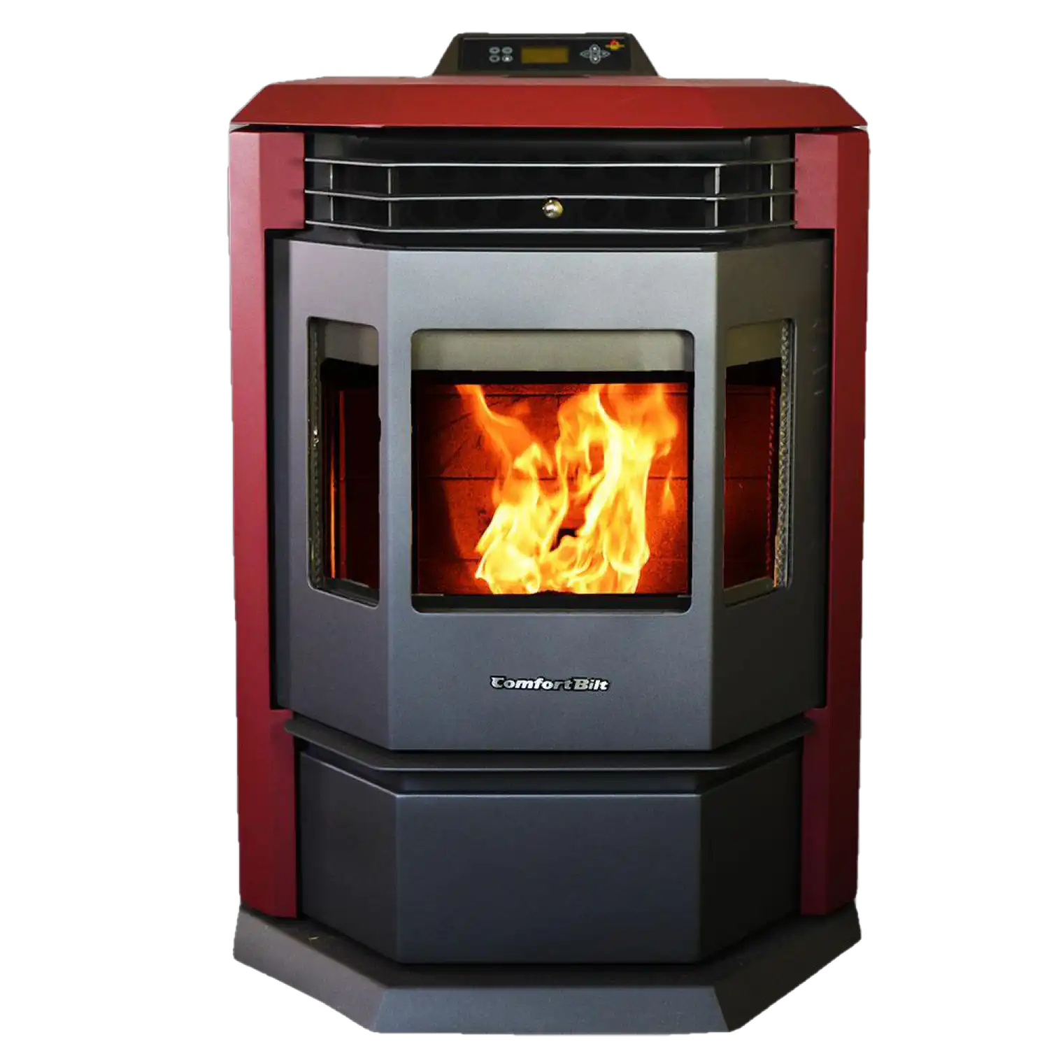 ComfortBilt HP22 2,800 sq. ft. EPA Certified Pellet Stove with Auto Ignition 55 lb Hopper Burgundy New
