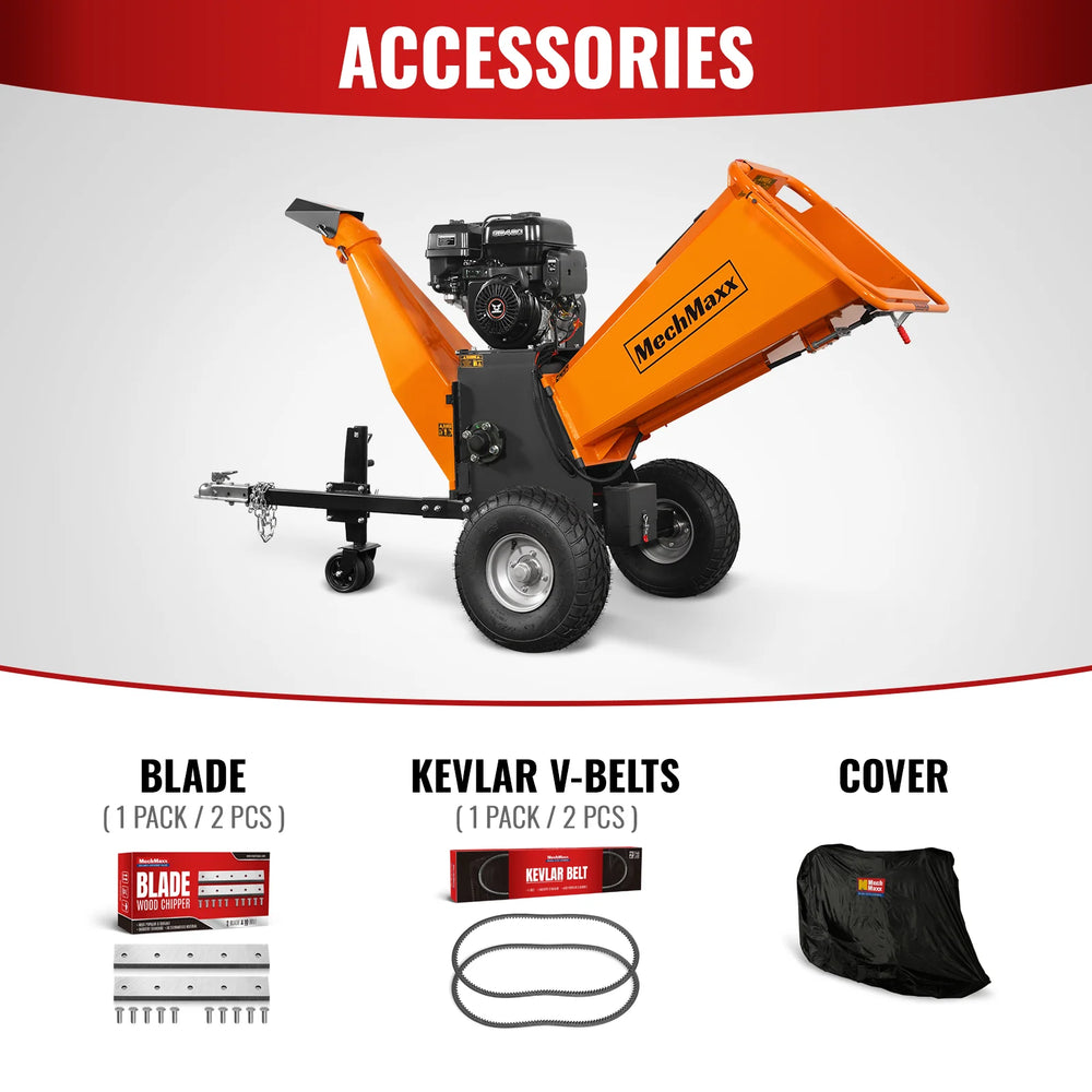 6 inch E-start ZONSEN 420cc 13.4hp Gasoline Engine Powered Drum Wood Chipper ,  P4206