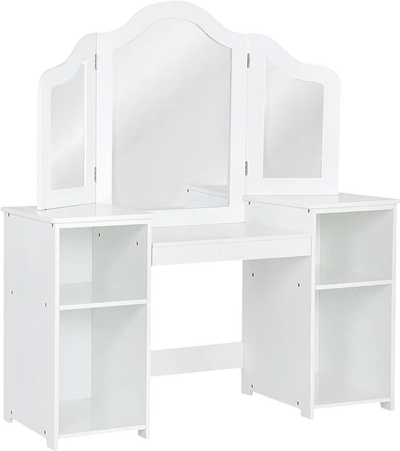 Costway 2-in-1 Detachable Kids Vanity Dressing Table 30426851 New