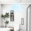 Ceiling mount bathroom fan with 50/80/110 CFM airflow, designed for quiet operation and efficient ventilation in small.