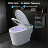 Yulika Smart Toilet with Tank Elongated 1.28 GPF Built-in Bidet LED Screen New