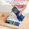 Premium stainless steel 66lb price computing scale with removable platform, ideal for easy cleaning and commercial use.