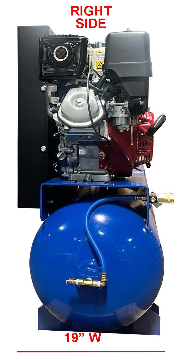 Eagle Truck Mount Air Compressor 175 PSI 30 Gal. 24 CFM 13 HP Honda GX340 Electric Start 11G30TRKE New