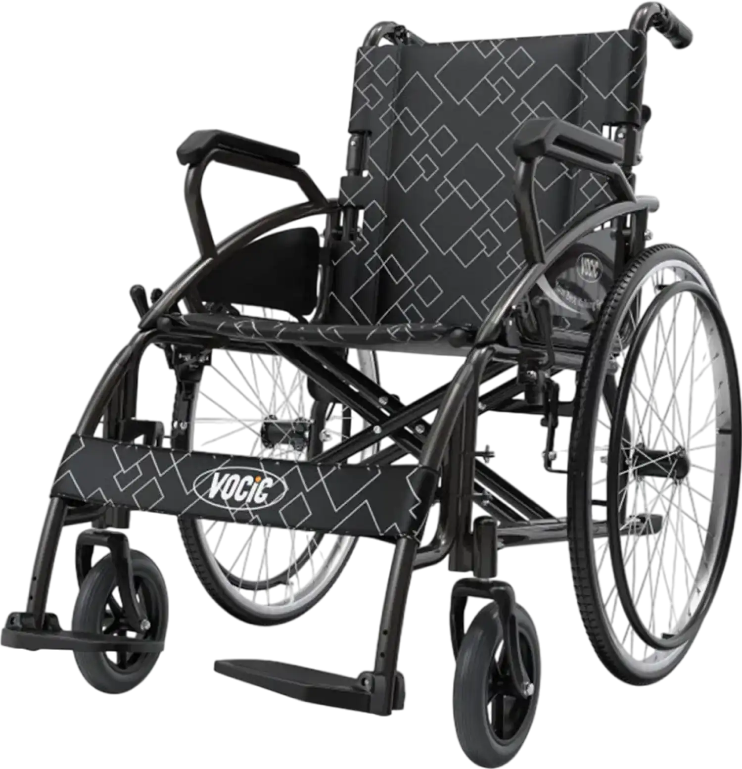 Vocic U31 3-in-1 Wheelchair Lightweight Manual Foldable 300 lbs Capacity New