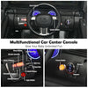 Multifunctional car center console of the 12V Kids Ride On Truck with remote control, featuring USB port and volume.