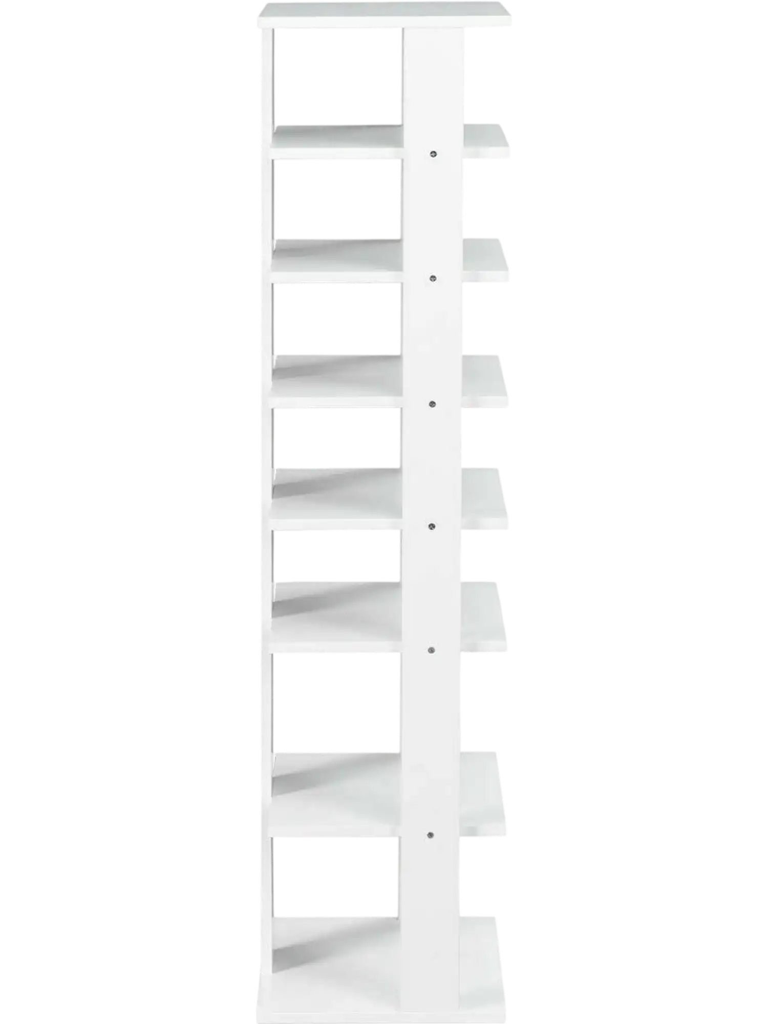 Costway 7-Tier Vertical Wooden Space Saving Shoe Rack 18234509 New