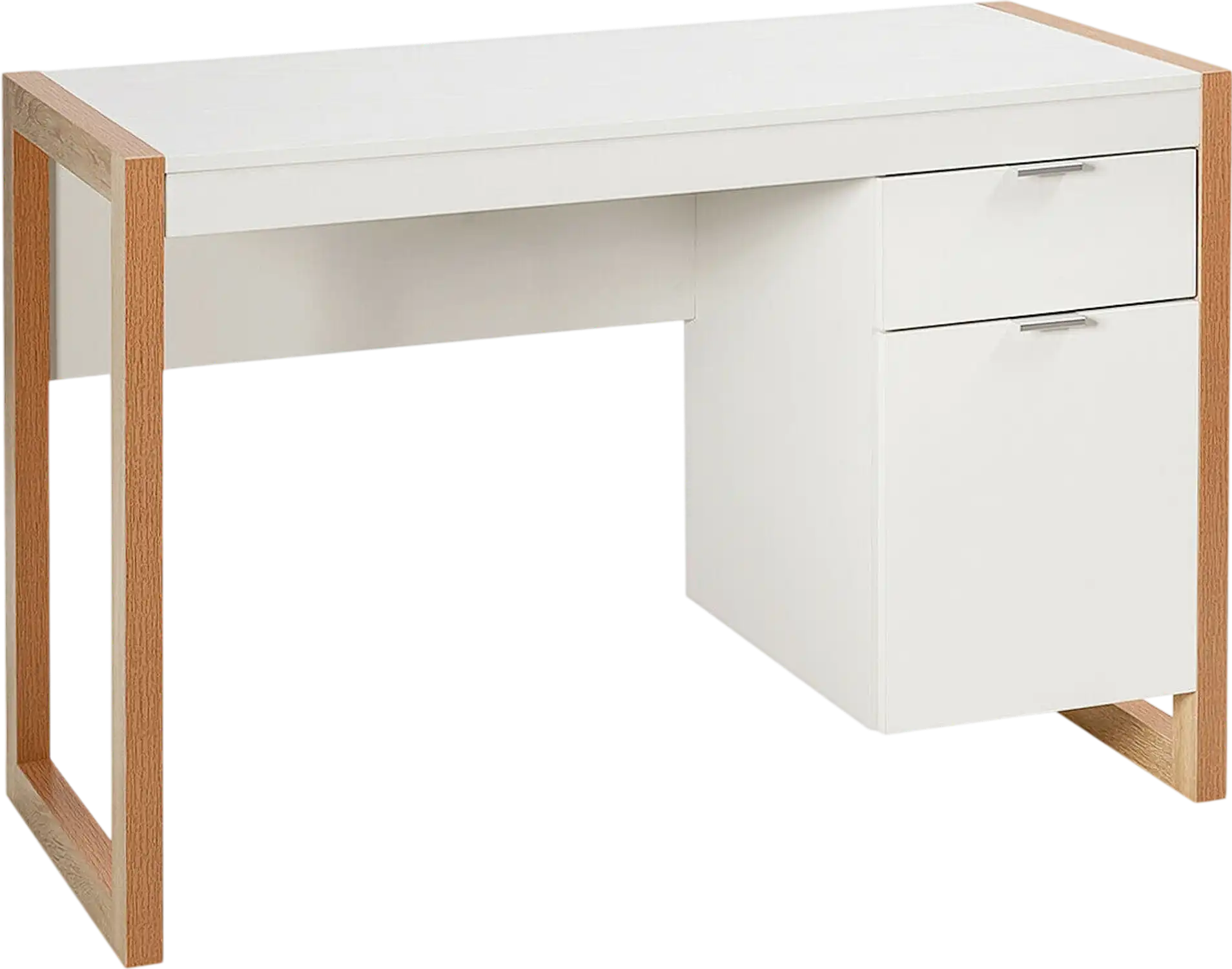 Costway Modern Computer Writing Desk with Cabinet Drawer 43986015 New