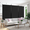 3-Panel Room Divider Folding Privacy Partition Screen for Office Room-Black - Gallery View 1 of 12