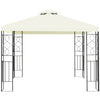 10 x 10 feet patio gazebo canopy tent with a double tier roof and decorative patterns, ideal for outdoor activities.