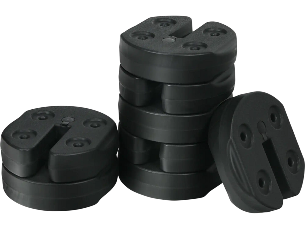 Set of 8 Canopy Weights 40lbs Weight Plate Kit with No-Pinch Design