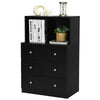 3 Drawer Dresser with Cubbies Storage Chest for Bedroom Living Room - Gallery View 5 of 12