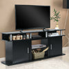 63 Inch TV Entertainment Console Center with 2 Cabinets-Black - Gallery View 1 of 12
