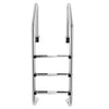 3-step stainless steel swimming pool ladder featuring a polished surface and anti-slip steps for enhanced safety and.