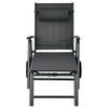 Gray patio lounge chair with wheels, adjustable backrest, and neck pillow for comfortable outdoor relaxation.