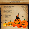 Halloween 7.5 feet inflatable pumpkin combo with witch black cat, made of waterproof polyester, perfect for outdoor.