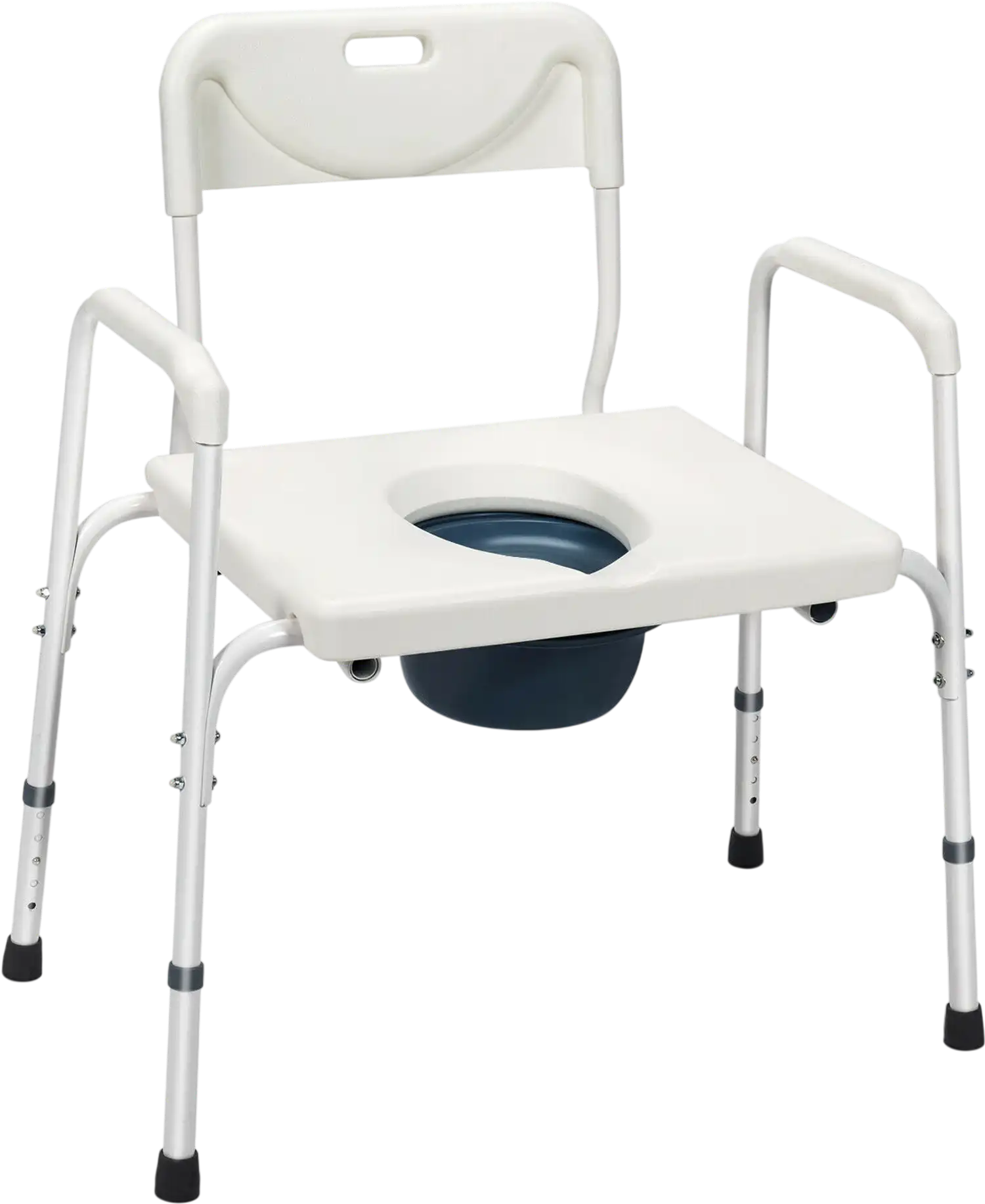 Costway 3-in-1 Bedside Commode Portable Toilet Adjustable Height Bath Seat 80243716 New
