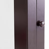 Close-up of the wall-mounted bathroom storage mirror cabinet featuring a sturdy design and magnetic lock for secure.