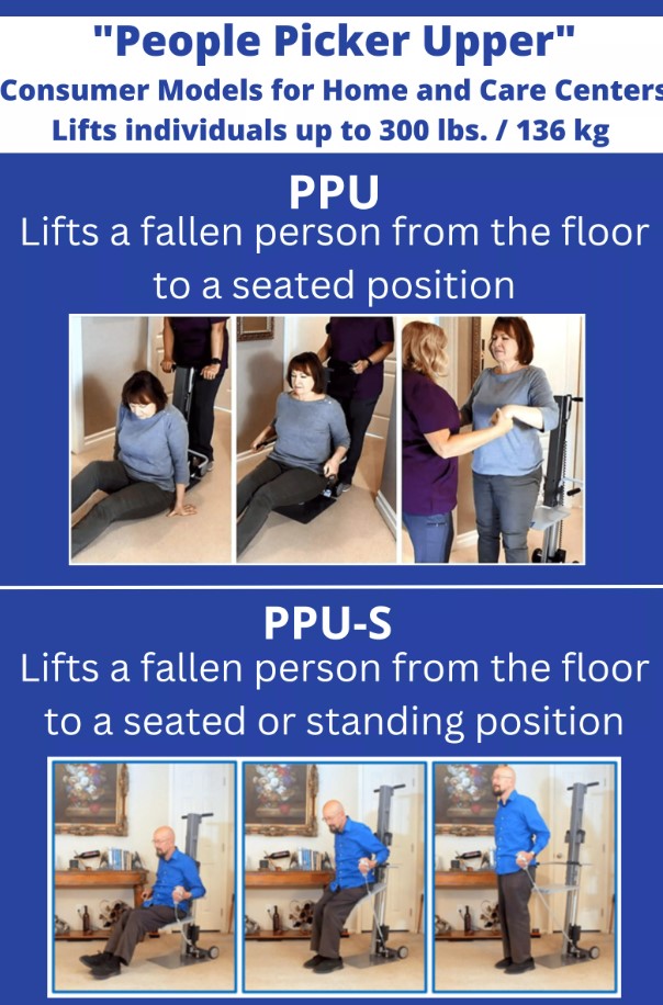 IndeeLift PPU-S Human Floor Lift 400 lbs Capacity Floor To Stand Height New