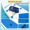 Bungee storage and D-rings on the 11 Feet Premium SUP Inflatable Paddle Board for secure gear and easy transport.