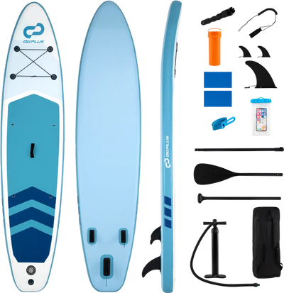 Costway 11' Wide Inflatable Stand Up Paddle Board Backpack 66260176 New