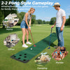 11 FT indoor outdoor putting green mat with 2 adjustable putters and 6 balls, perfect for home, office, or parties.
