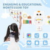 Owl activity wall busy board with 11 learning activities for toddlers, promoting skills like color cognition and.