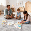 Children engaging with the 11-in-1 Toddler Learning Activity Center Owl, featuring various educational activities on a.