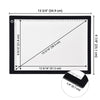 Yescom LED Tracing Stencil Board 14in A4 Adjustable Brightness New