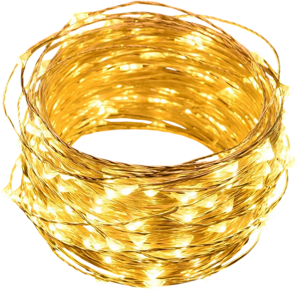 Yescom Copper String Light Battery Powered 66ft New