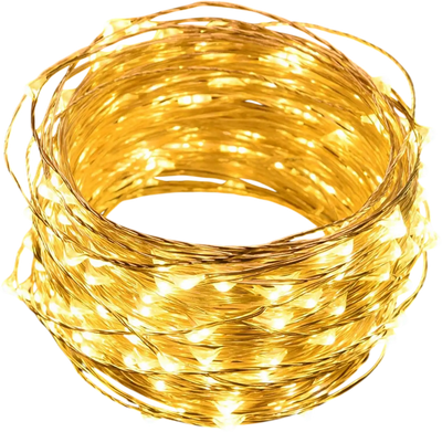 Yescom Copper String Light Battery Powered 66ft New