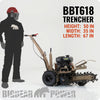 BigBear Power BBT618 Trencher 18 in. 7 HP Rato Engine 200 ft/Hr New