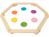 12-Piece Kids Wooden Balance Beam with Colorful Steeping Stones