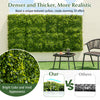 Artificial hedge boxwood panel set, 12 pieces, 20"x20", thick 3" design for realistic green wall decor indoors and.