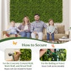 Artificial hedge boxwood panels, 20" x 20", ideal for DIY green wall backdrops, maintenance-free and easy to install.