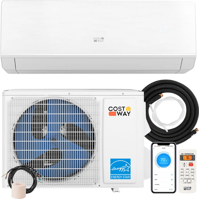 Costway 12000 BTU 24 SEER2 115V Mini Split Heat Pump AC ENERGY STAR 743895621 New