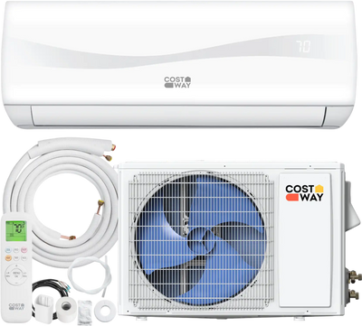 Costway 12,000 BTU 17 SEER2 208-230V Mini Split Air Conditioner Heat Pump Blast Series 33419398 New