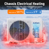 Chassis heating system of the 12000 BTU mini split air conditioner ensures performance in extreme temperatures from 5°F to 126°F.