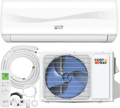 Costway 12000 BTU 20 SEER2 115V Mini Split Air Conditioner Heat Pump 87347590 New