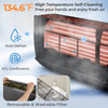 Self-cleaning feature of the GreyVolt Mini Split Air Conditioner with 12000 BTU, showcasing the removable filter and.