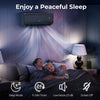 GreyVolt 12000 BTU mini split AC in a bedroom, featuring low noise and sleep mode for comfortable cooling.