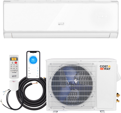 Costway Mini Split Air Conditioner & Heater 12000BTU Wifi Enabled 22 SEER2 New