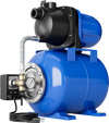 Blue 1200 W garden water pump with 150-foot lift and 1000 GPH rating for efficient irrigation and draining tasks.
