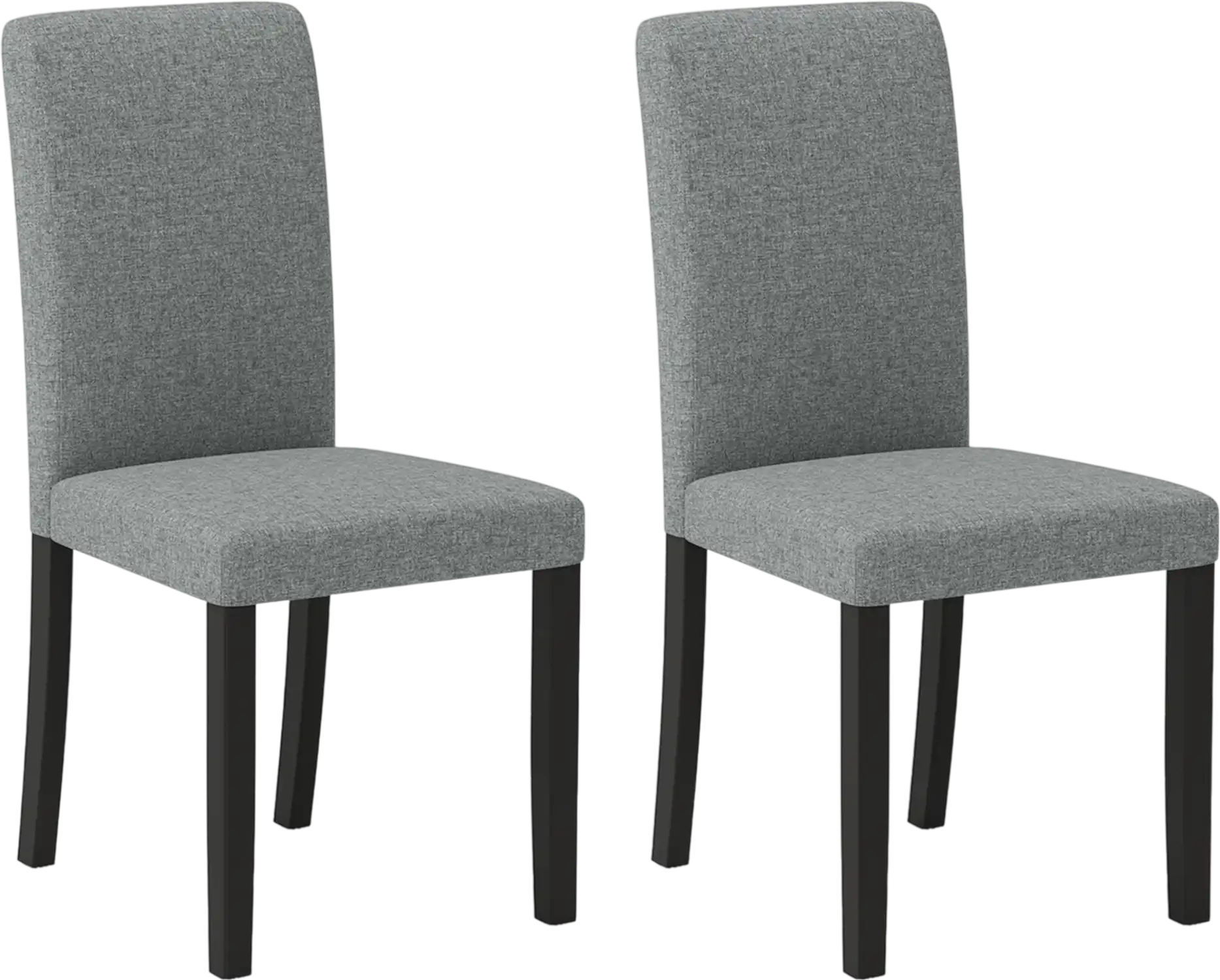Costway Mid-Century Modern Dining Chair Set of 2 Rubber Wood Legs 85879388 New