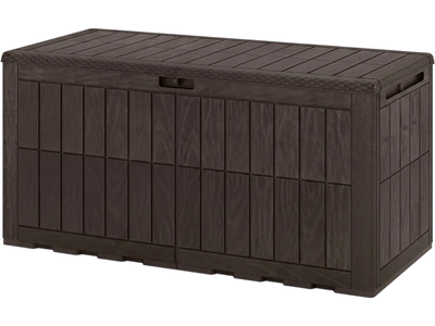 Costway 120 Gal Outdoor Deck Box w/ Lid & Handles Garden Tool Storage 71462402 New