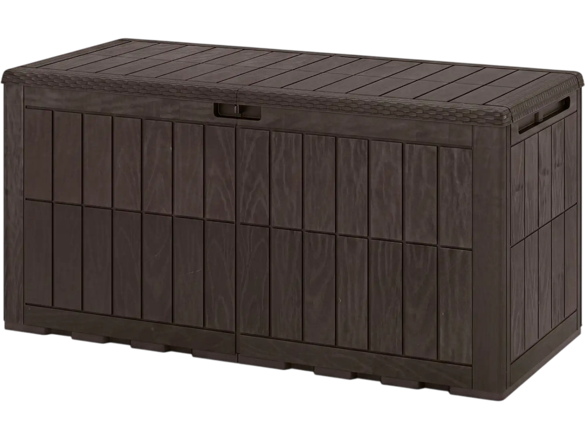 Costway 120 Gal Outdoor Deck Box Storage Shed w/ Lid & Handles 71462402 New